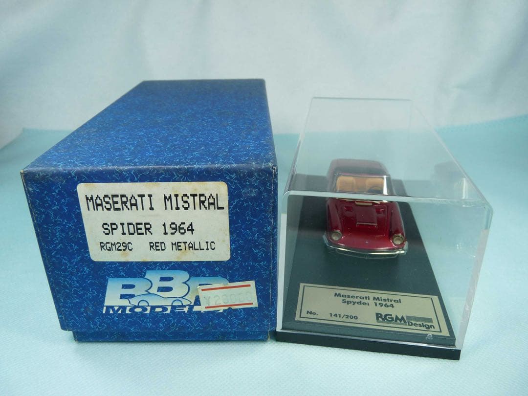 BBR マセラティ　ミストラル　スパイダー　1964年　レッドメタリック