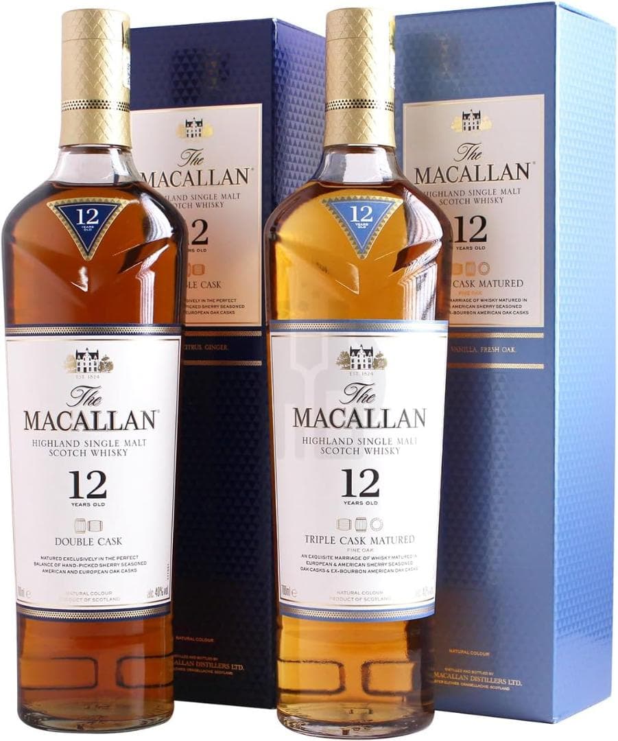 マッカラン12年トリプルカスク・ダブルカスク40％700mlイギリスウイスキー