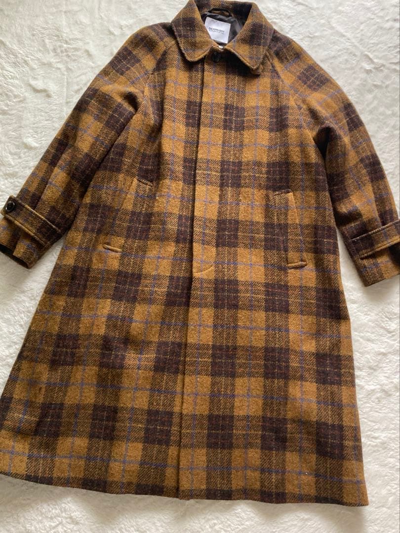 23AW美品✨ビームス　ハリスツイード　コート