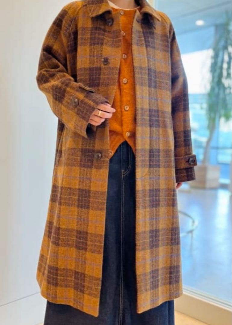 23AW美品✨ビームス　ハリスツイード　コート