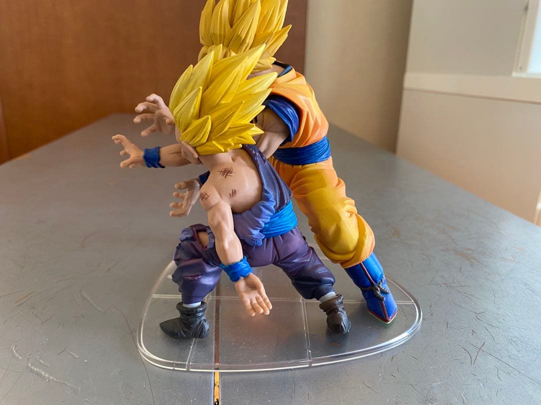 ドラゴンボール 孫悟空 孫悟飯 セルフィギュア3点セット親子カメハメ波　箱付き