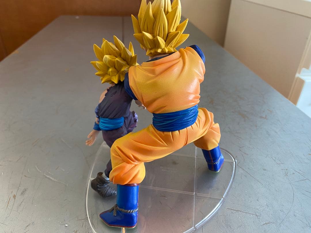 ドラゴンボール 孫悟空 孫悟飯 セルフィギュア3点セット親子カメハメ波　箱付き