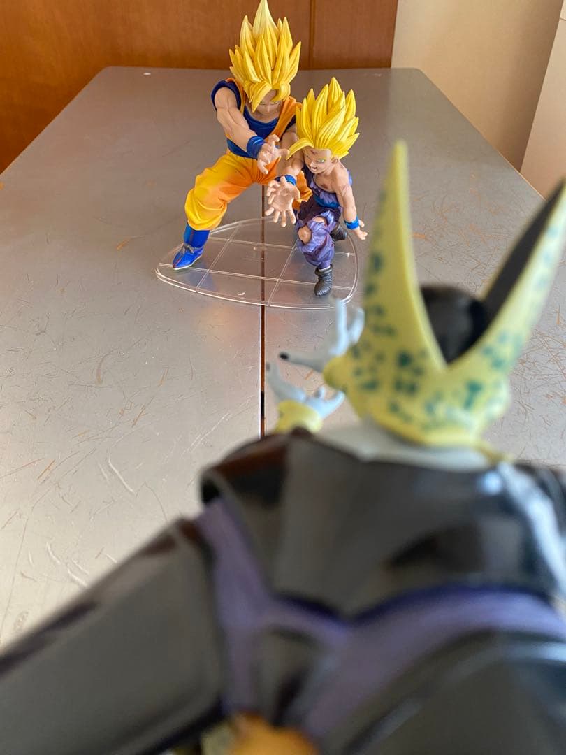 ドラゴンボール 孫悟空 孫悟飯 セルフィギュア3点セット親子カメハメ波　箱付き