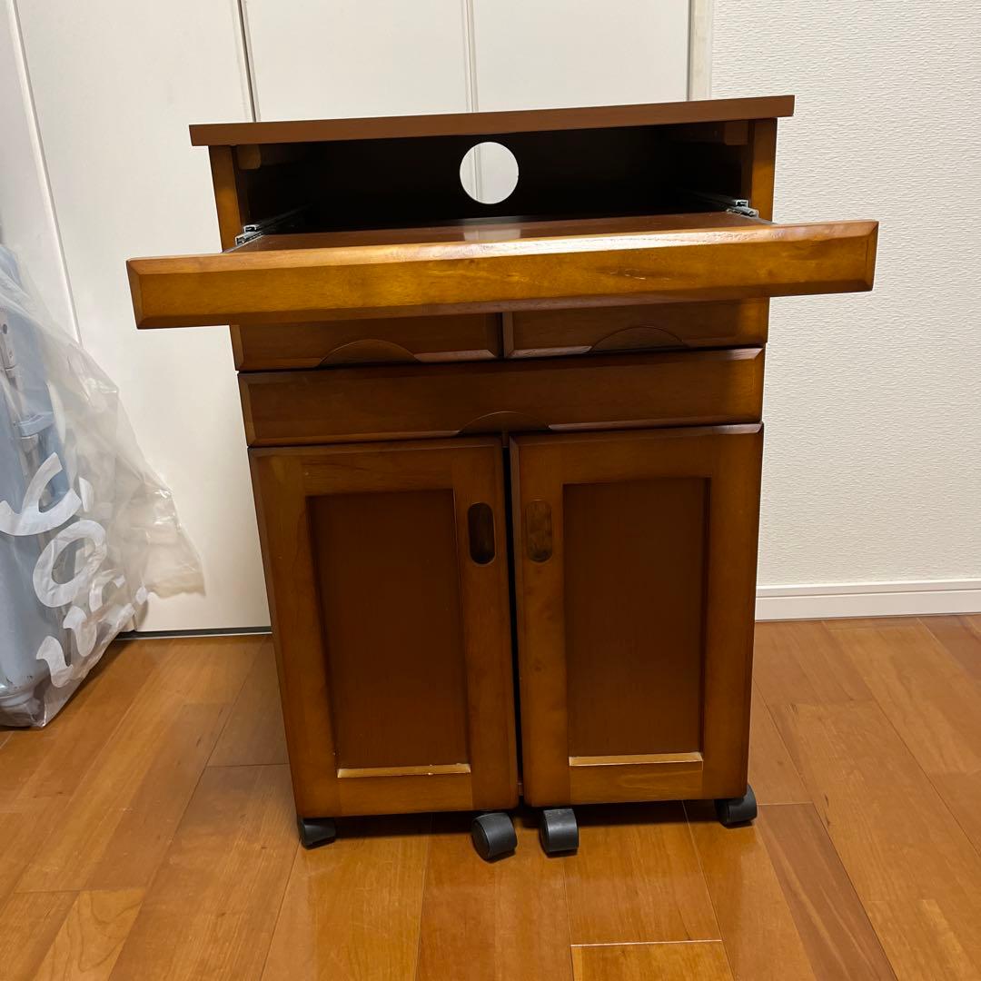 ノートパソコン収納付きプリンター、ファックス台