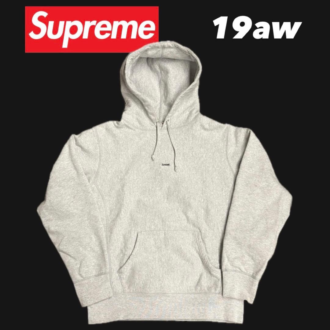 トップス 19aw Supreme micro logo hoodie