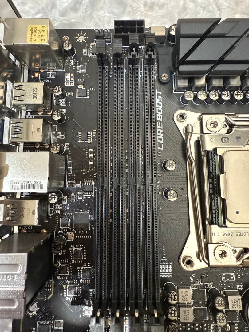 【通電確認済】X299-S01A+i7-7800X ジャンク