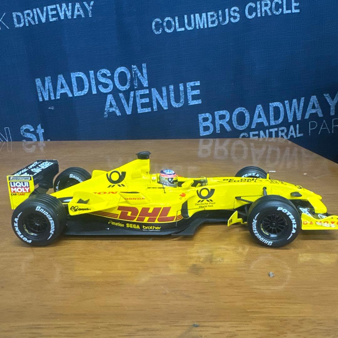 ミニカー Hotweels F1 Jordan ej12 2002