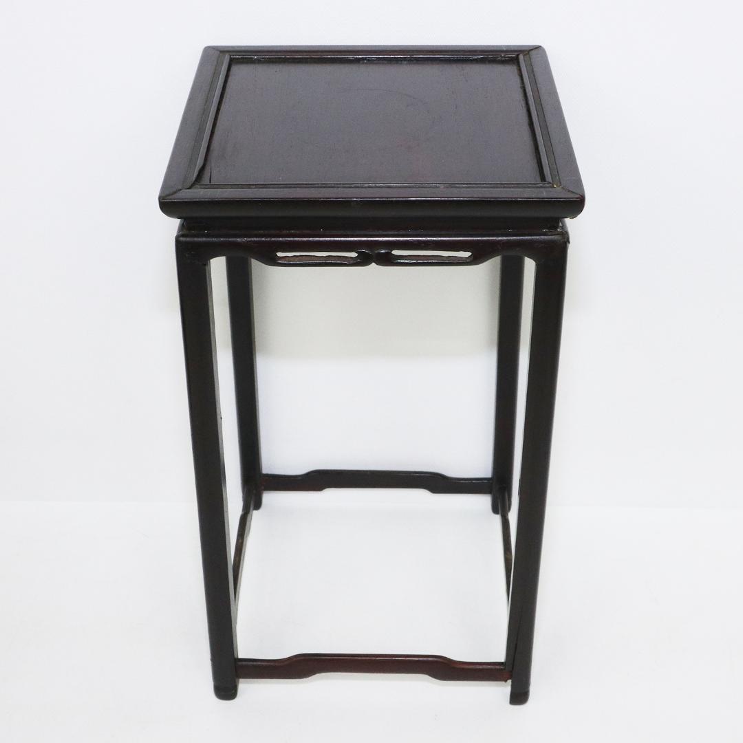 唐木　花台　高さ22.5cm　香炉台