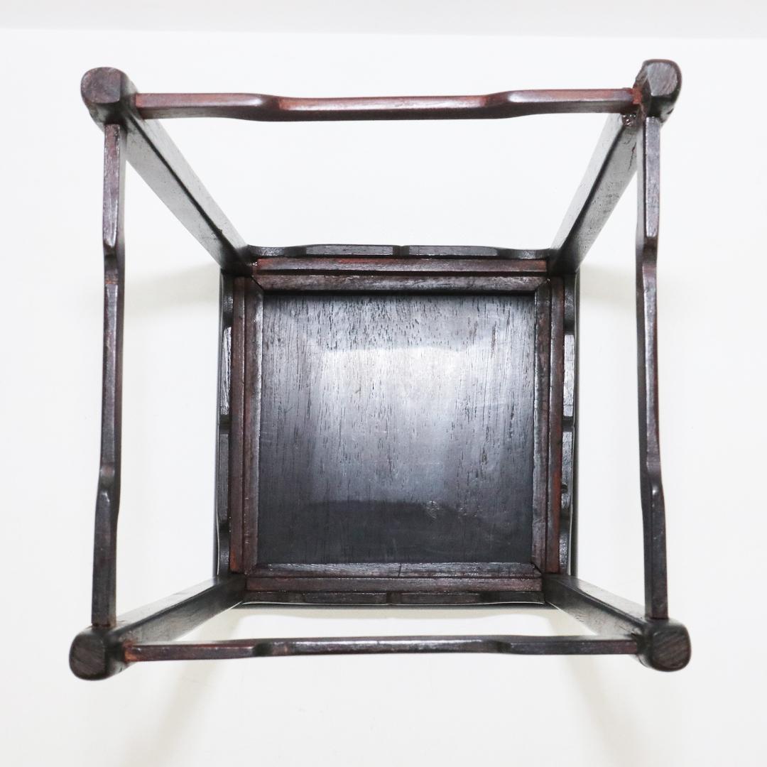 唐木　花台　高さ22.5cm　香炉台