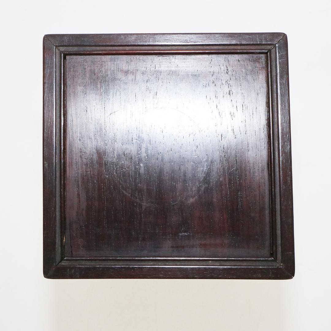 唐木　花台　高さ22.5cm　香炉台