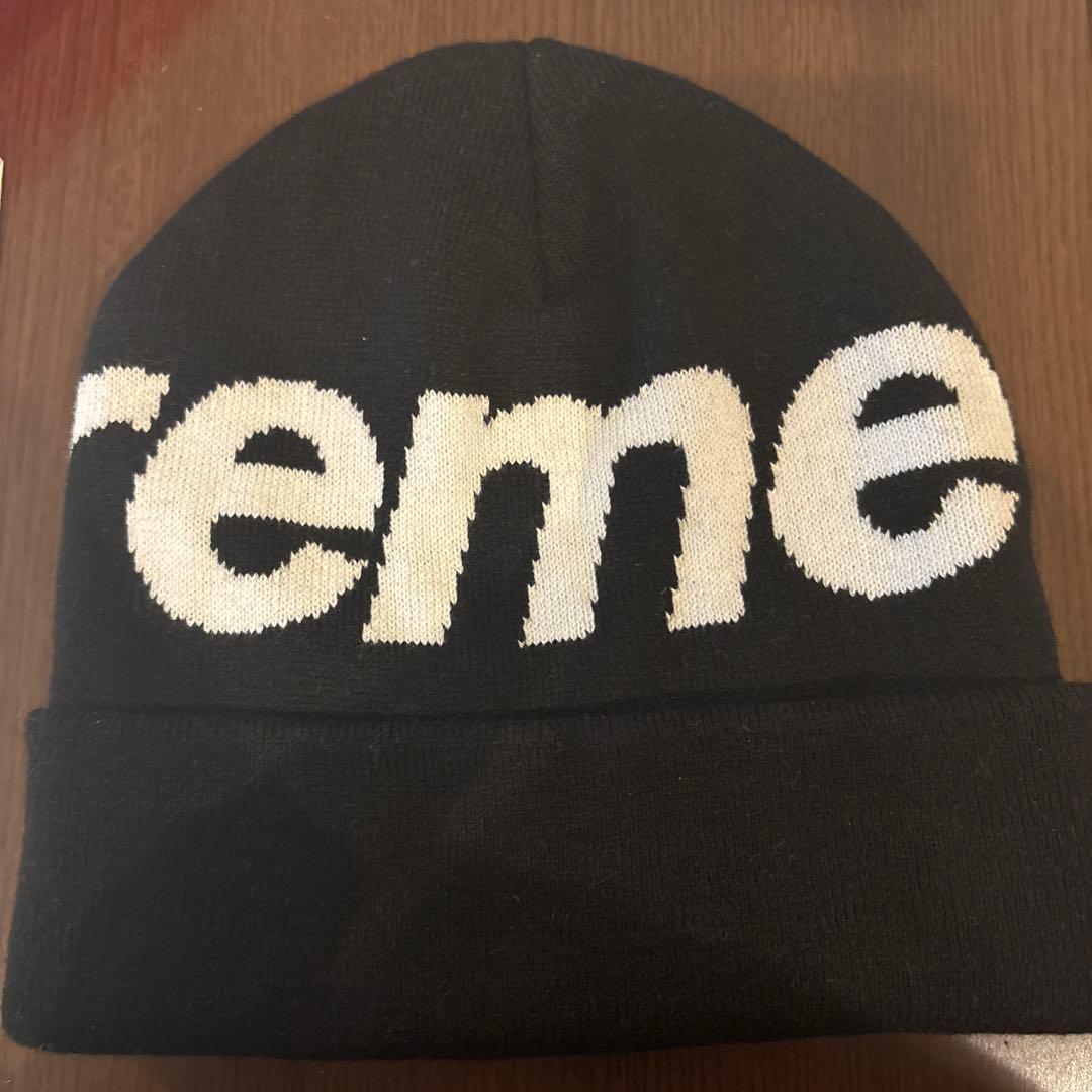 帽子 Supreme Big Logo Beanie \"Black\" (24FW