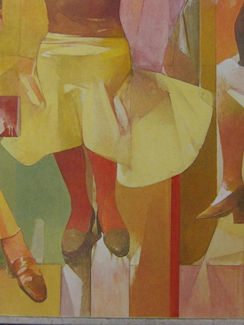 片岡伸介、【肖像】、希少な額装用画集より、新品額装付、状態良好