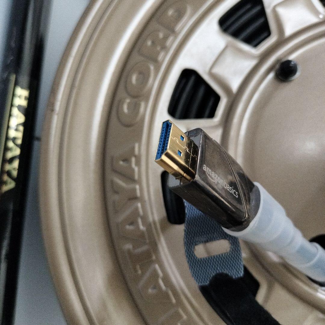 HDMIケーブル 91m コードリール付 アマゾンベーシック 光ファイバー