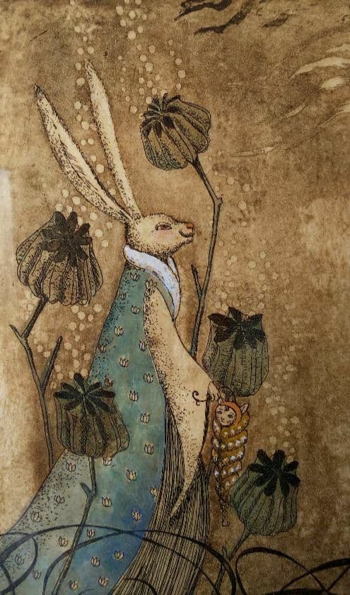 鷹塀三奈銅版画★「気圏のオペラ役者」 15／30