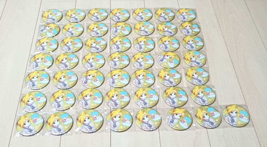 愛様　取り置き　プロセカ　鏡音レン　サンリオ　グリッター缶バッジ　50個セット
