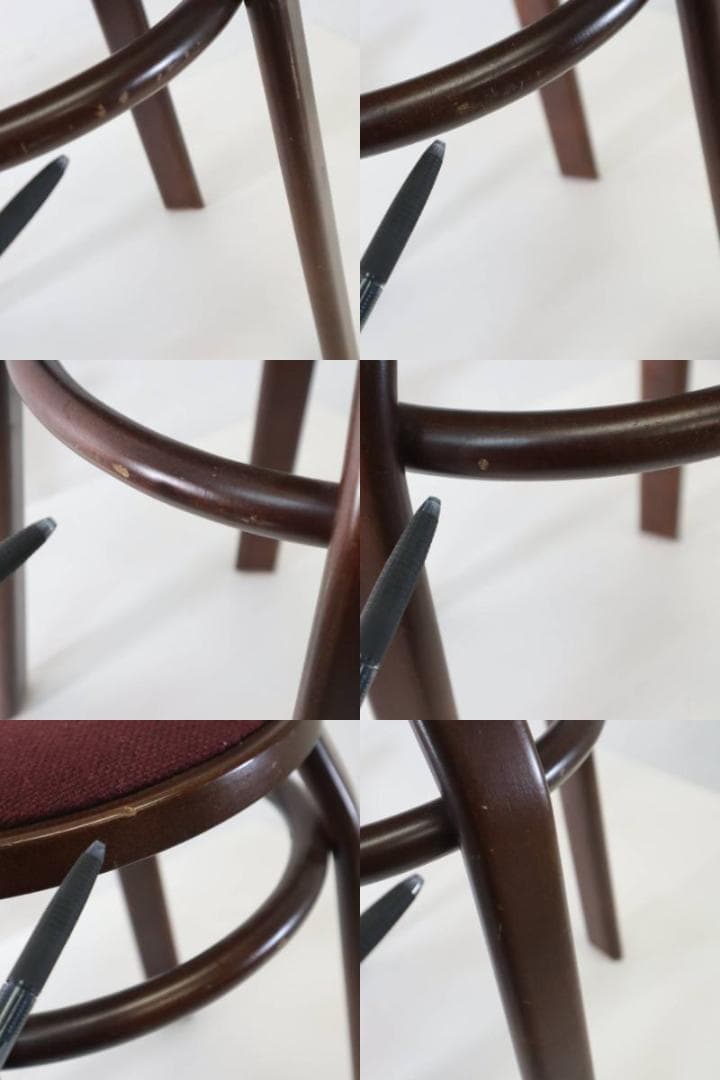 2脚まとめ買い IDC大塚家具 秋田木工 201 スツール ブナ材 ウォールナッ