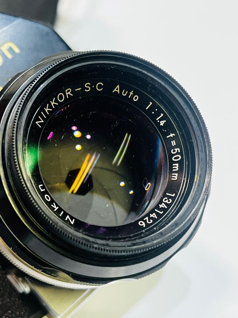 Nikon F 一眼レフカメラ Nikkor 50mmレンズ付き 動作未確認