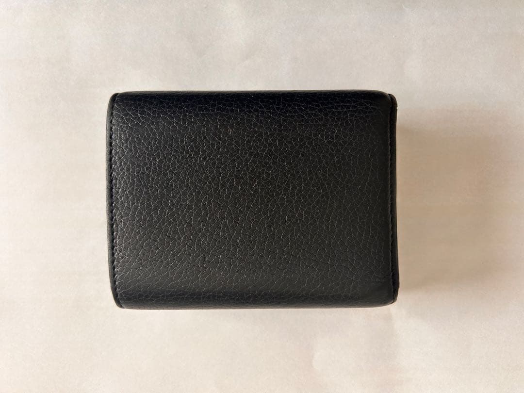 即購入可！ 値下げ交渉可！ロエベ 三つ折り財布 レザー ブラック