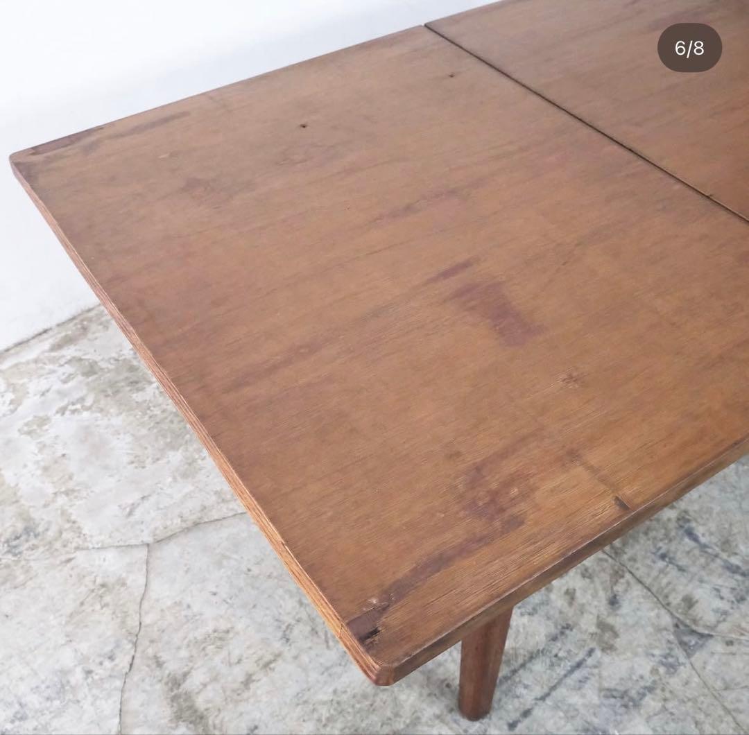 拡張ダイニングテーブル エクステンションテーブル ヴィンテージ 直接引き取り価格