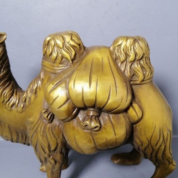 駱駝運財 銅器 装飾品 工芸品 美術品 置物
