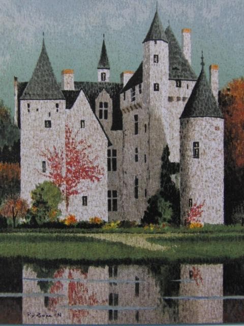 西村龍介、【秋意】、希少な画集画、新品高級額・額装付