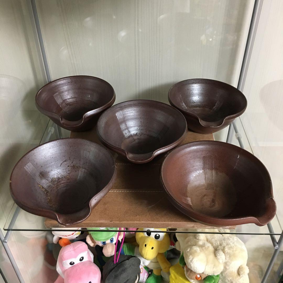 備前焼　片口鉢　すり鉢　摺鉢　小鉢　向付　5客セット