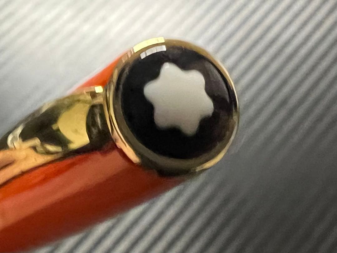 美品 モンブラン ジェネレーション 万年筆 オレンジ F 細字