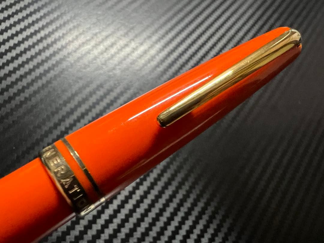 美品 モンブラン ジェネレーション 万年筆 オレンジ F 細字