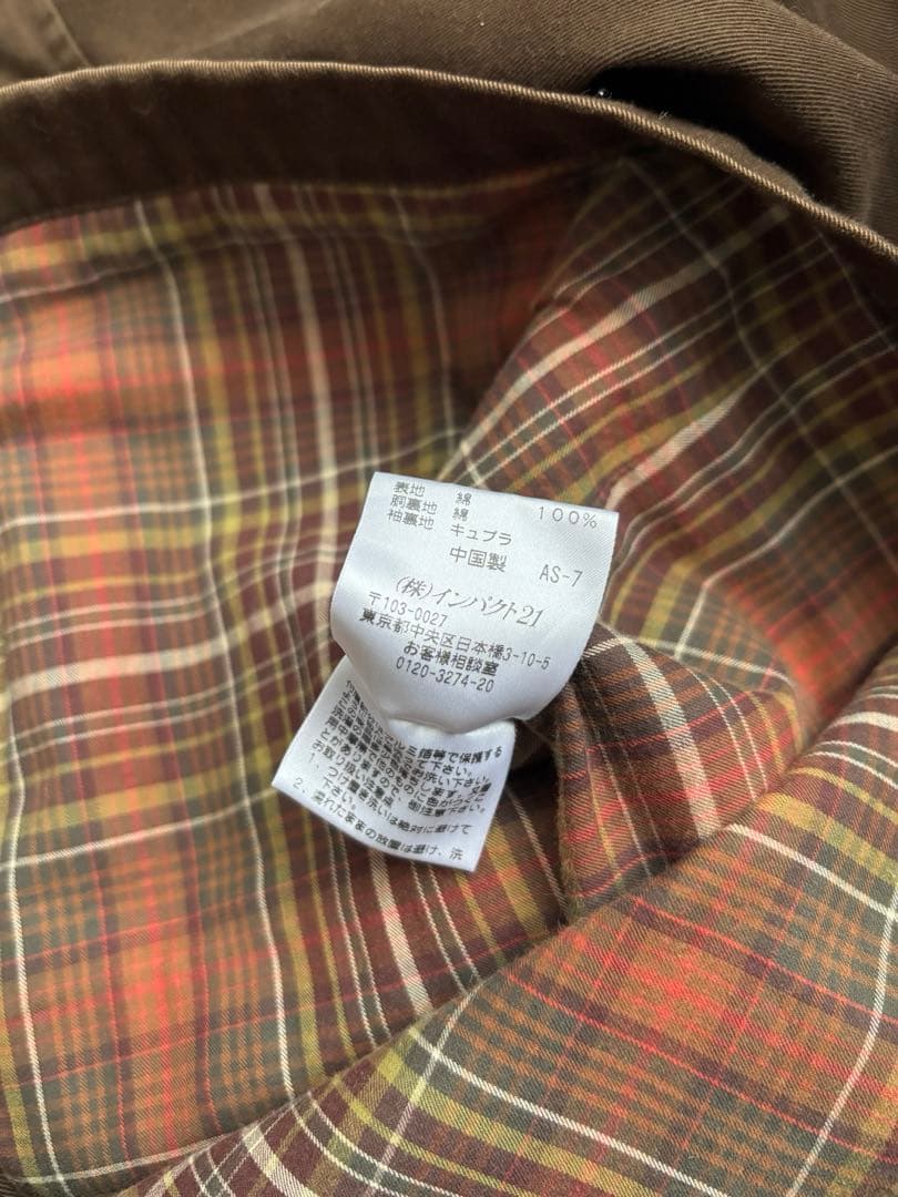 ポロラルフローレン　スウィングトップ　ブラウン　スイングトップ　裏地チェック