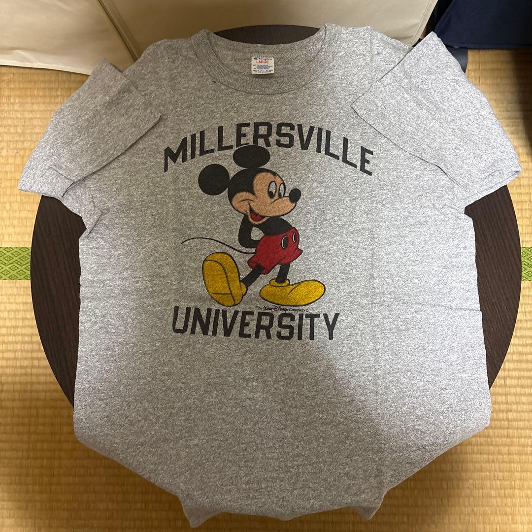 ハ*ナ様 80S Champion トリコタグ ミッキーマウス Tシャツ Lサイ