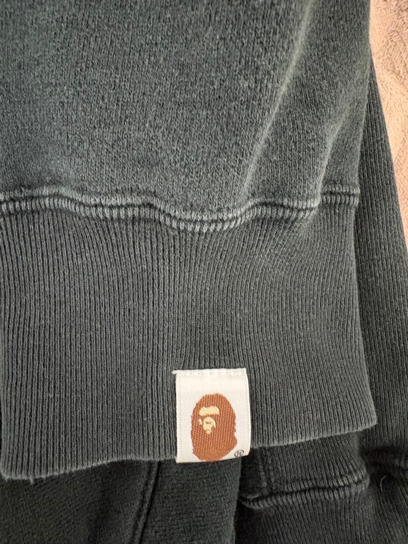 激レアL！BAPE GENERALS APEプルオーバーパーカー黒