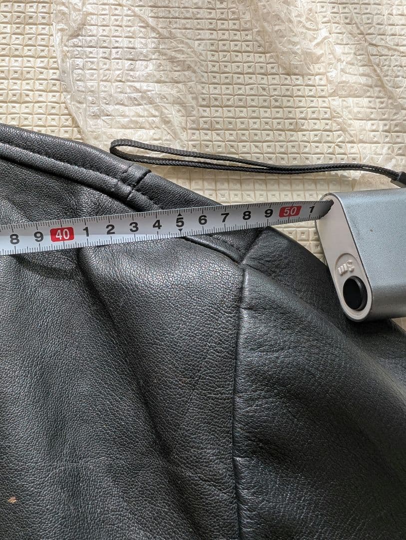 【12/21価格戻し】メンズ　シングルレザージャケット　ブラック