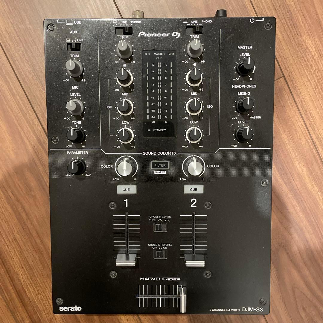 Pioneer DJ DJM-S3 2チャンネルミキサー