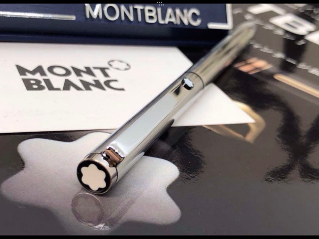 ⭐️カスタム品！バフ研磨仕様No2735⭐️モンブラン社⭐️2色カラーマルチボールペン