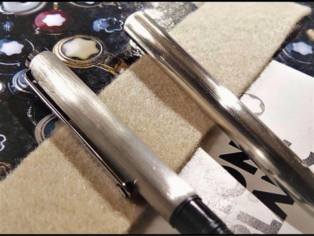 ⭐️カスタム品！バフ研磨仕様No2735⭐️モンブラン社⭐️2色カラーマルチボールペン