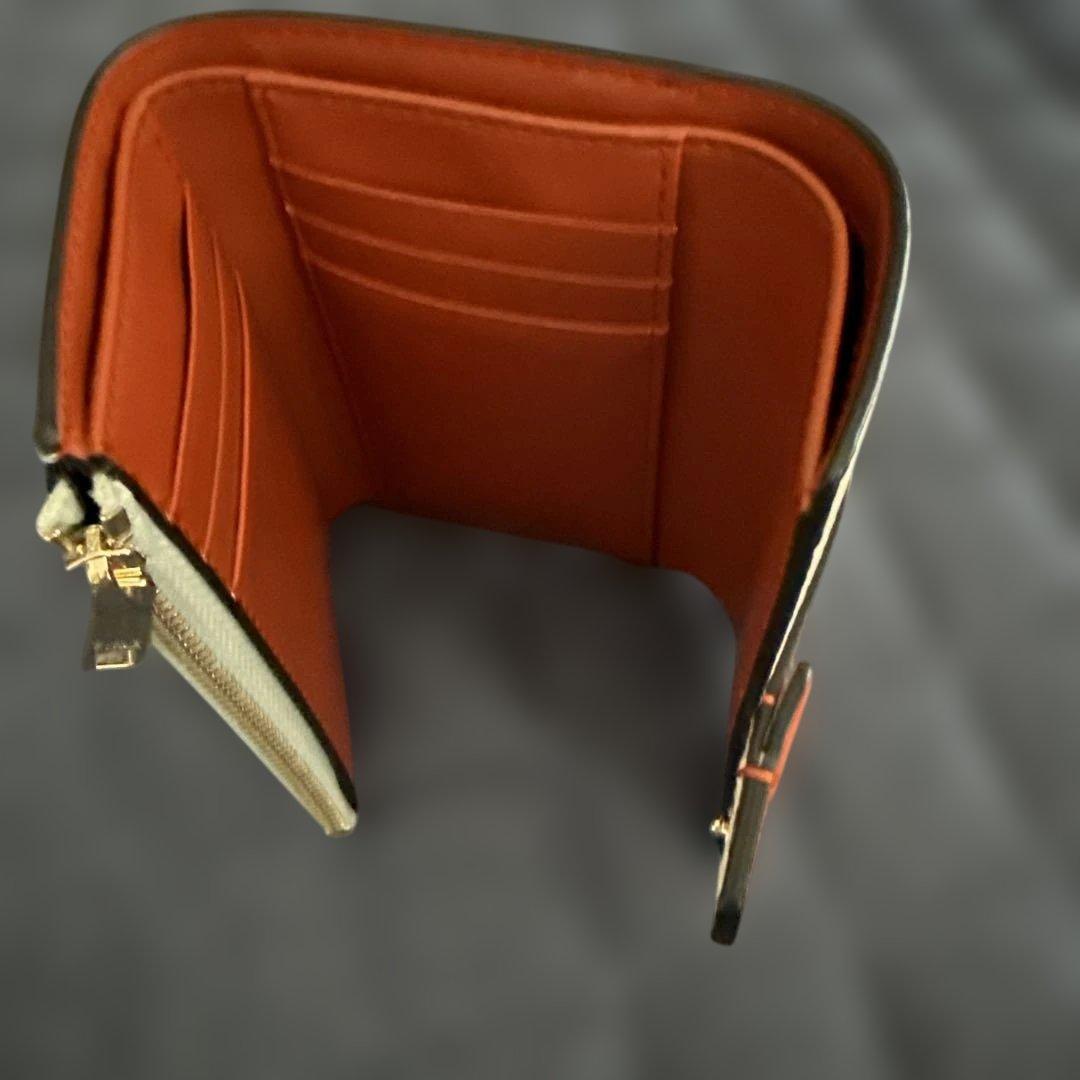 FURLA 三つ折り財布 ホワイト/ミント