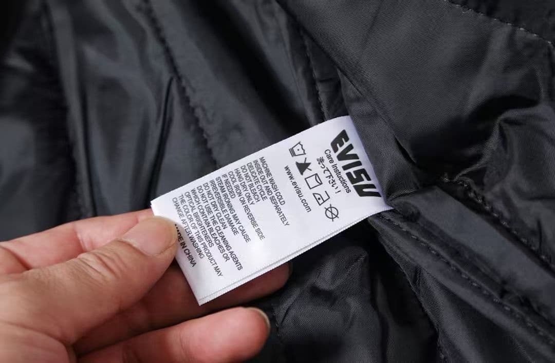 新品❤EVISU 刺繍入りのステンカラー、厚手カジュアルジャケット