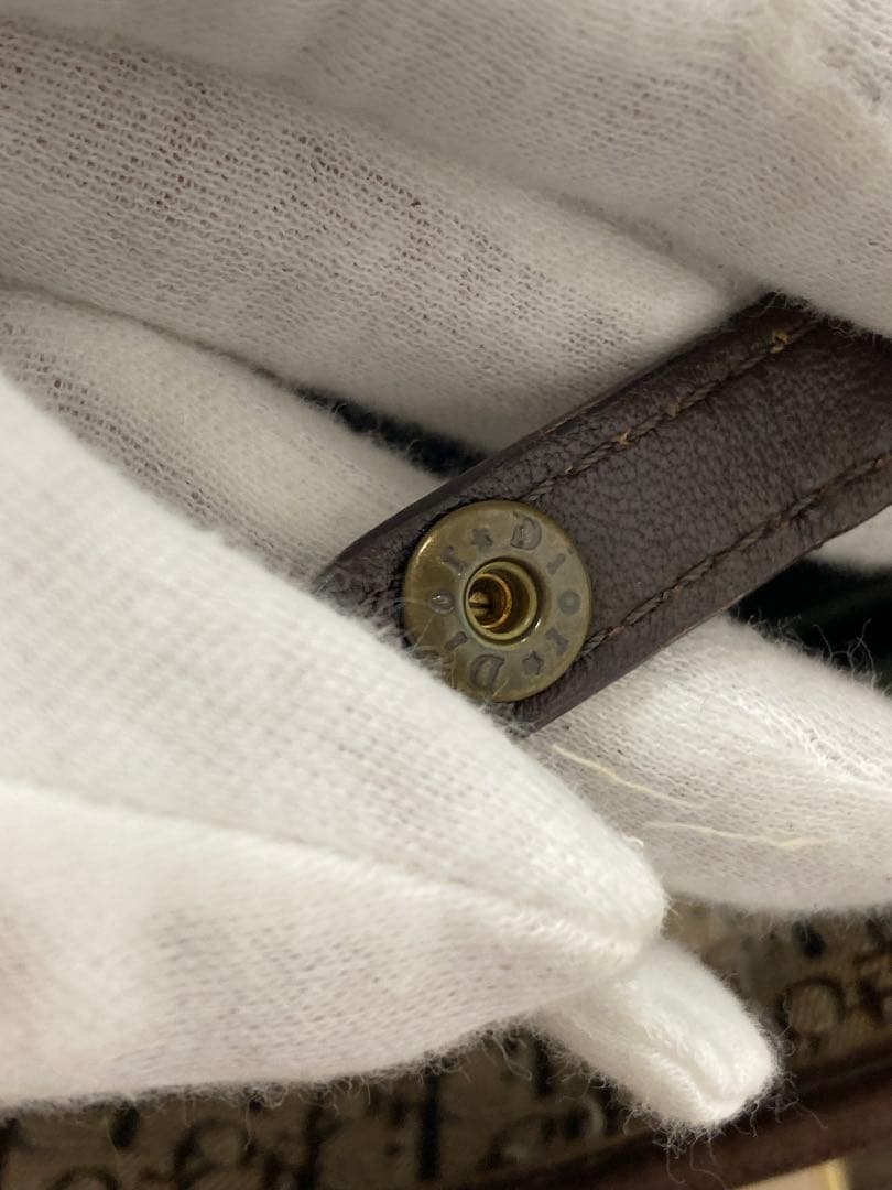 Christian Dior トロッター トートバッグ ブラウン キャンバス◇