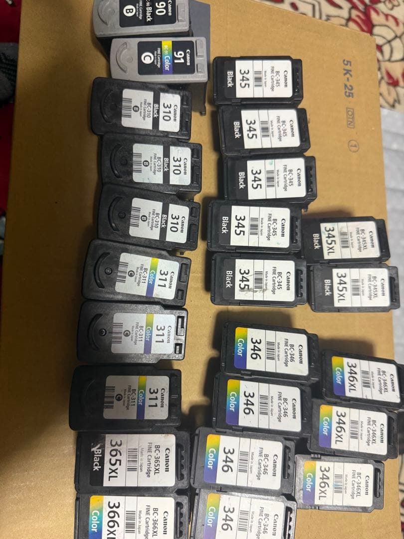 値下げ可　Canon 使用済みインクカートリッジ 50個