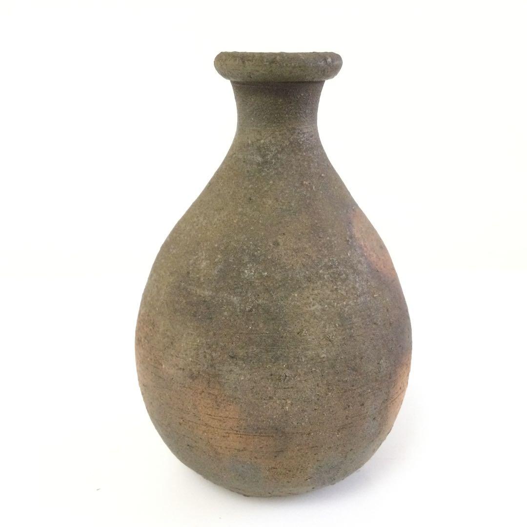 備前焼 人間国宝 藤原雄作 徳利 花瓶 供箱 M