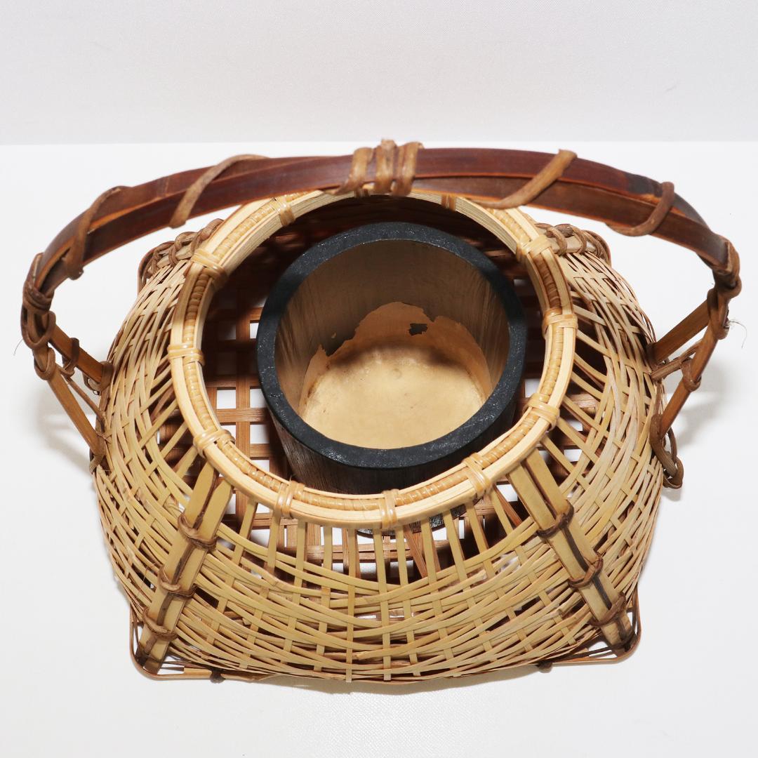 宗全籠　花入れ　花籠　茶道具　茶道具　華道具