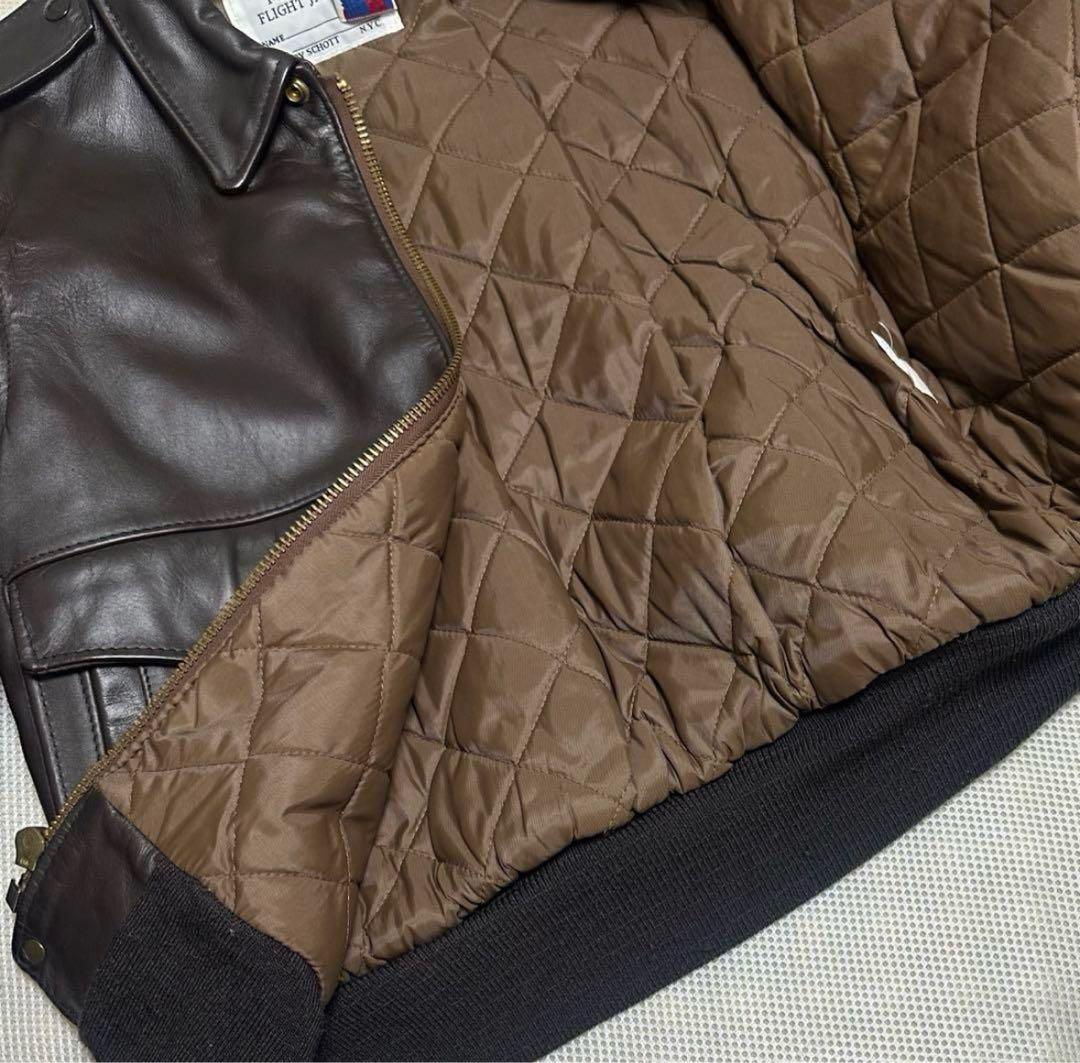 美品schott 674G A-2 G-1 ヴィンテージレザーフライトジャケット