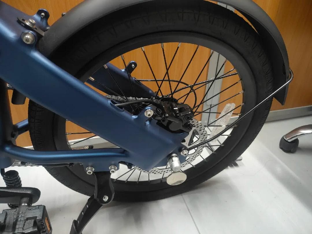 【過去最大割引！】ERWAY A02 折りたたみ電動アシスト自転車　ネイビー