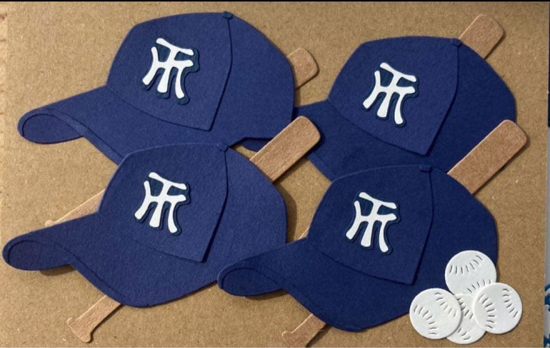 パステル　野球　ソフト　色紙素材　卒団　メッセージカード