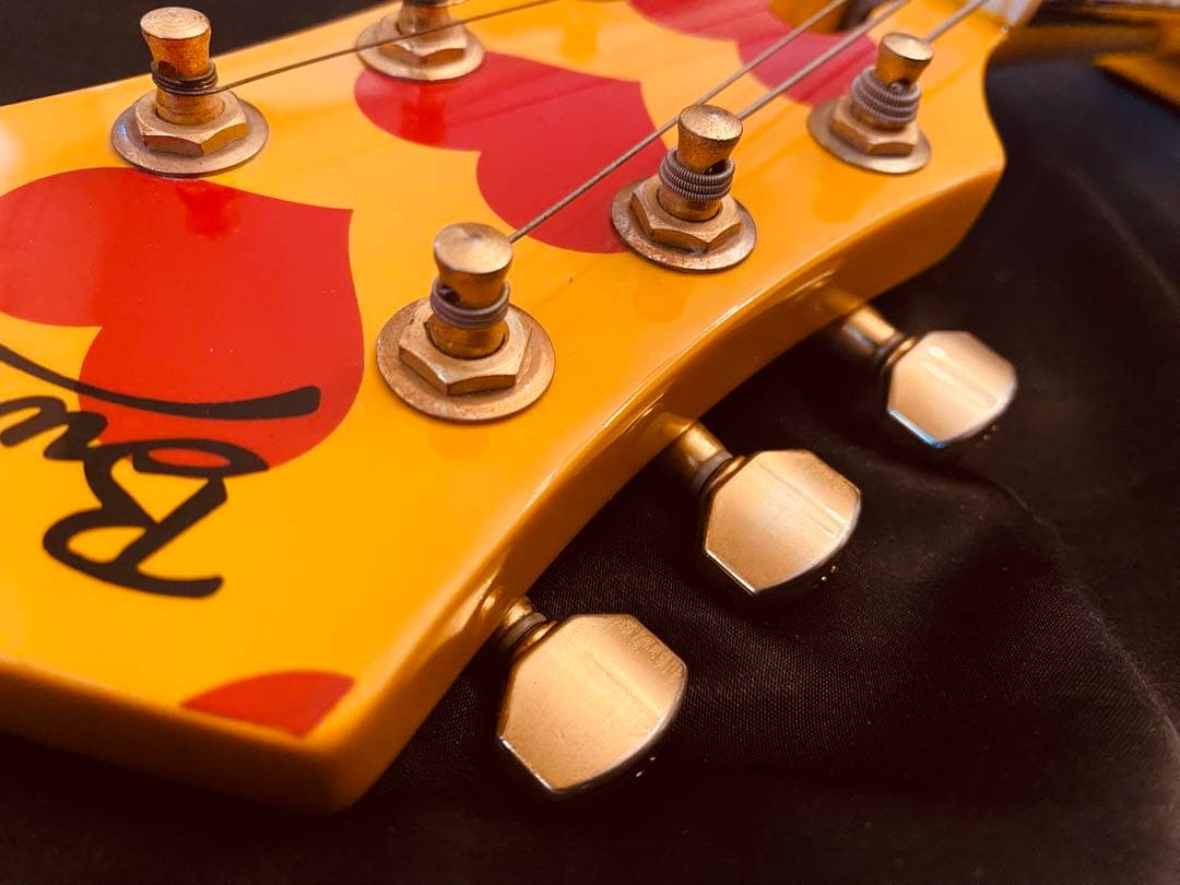 美品★BURNY Fernandes hide イエローハートJr. ミニギター