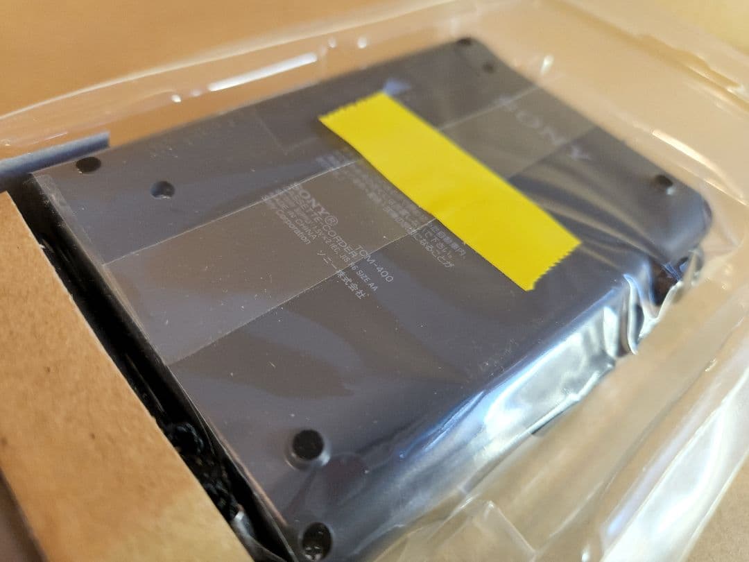 未使用 SONY カセットレコーダー 当時もの ソニー 録音 盗聴 テープ 再生