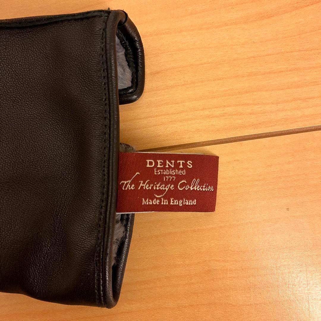 【極美品】DENTS ヘアシープグローブ ラビットファーライニング15-1590