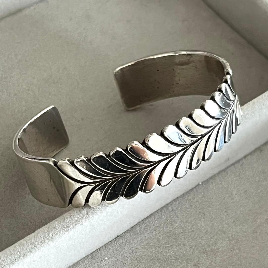 ✨1点もの✨バングル　スティーブイエローホース　シルバー　146mm ナバホ族