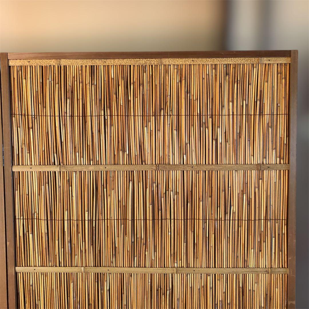 花寄屏風　2枚折　高さ約164㎝　2連幅176㎝