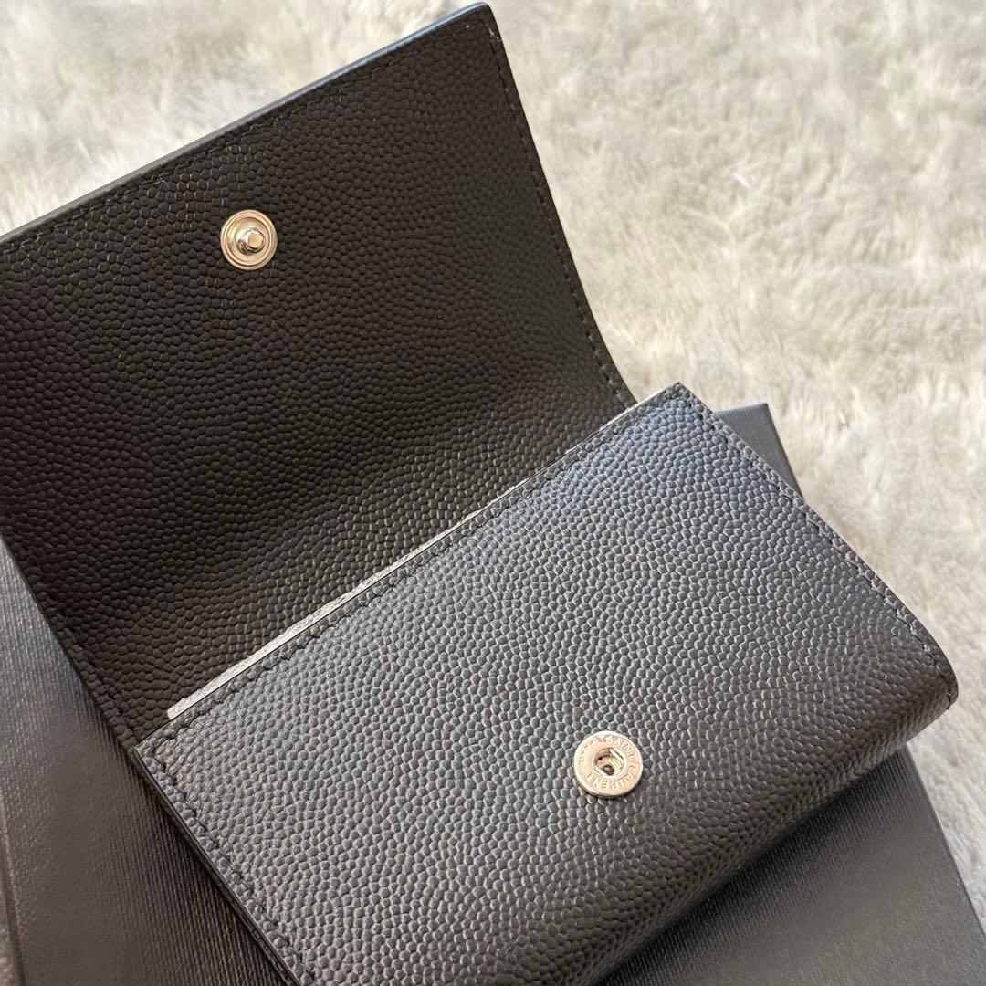 ⭐️新品未使用⭐️　サンローラン　キーケース　6連　ロゴ刻印　ユニセックス　レザー